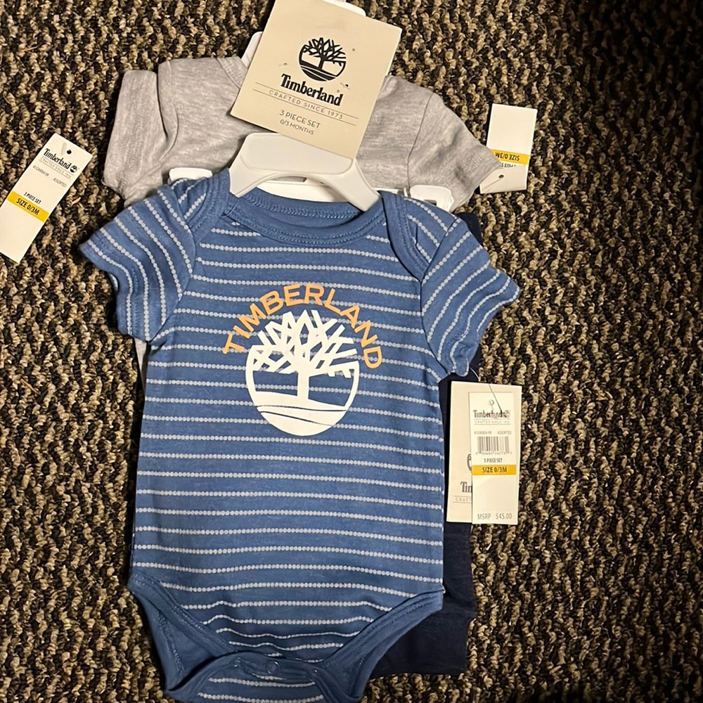 Timberland 3 Piece set 0-3 Months